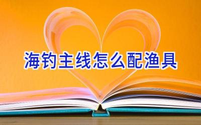 海钓主线怎么配渔具插图