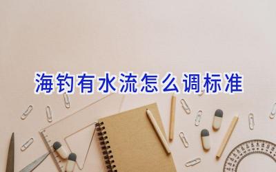 海钓有水流怎么调标准插图