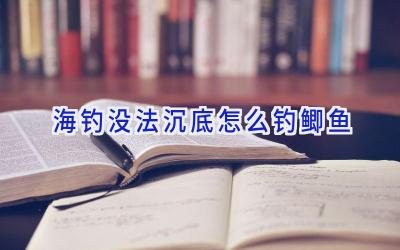海钓没法沉底怎么钓鲫鱼插图