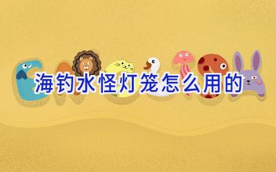 海钓水怪灯笼怎么用的插图