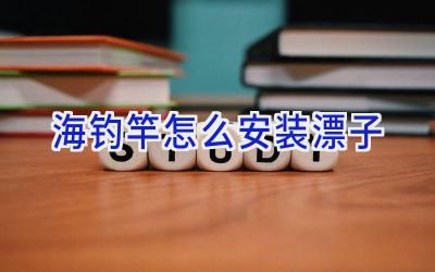海钓竿怎么安装漂子插图