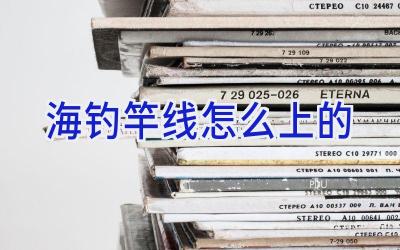海钓竿线怎么上的插图