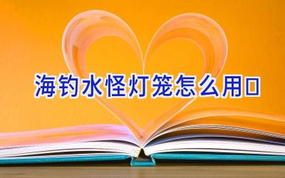 海钓水怪灯笼怎么用插图