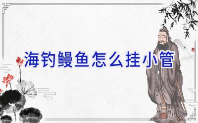 海钓鳗鱼怎么挂小管插图