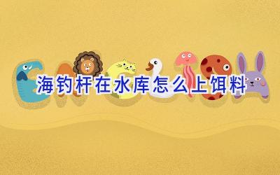 海钓杆在水库怎么上饵料插图