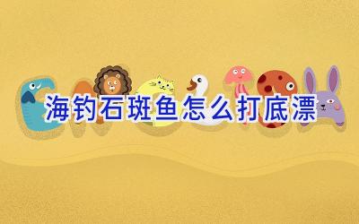 海钓石斑鱼怎么打底漂插图