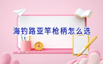 海钓路亚竿枪柄怎么选插图