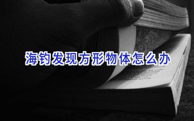 海钓发现方形物体怎么办插图