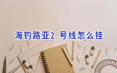 海钓路亚2号线怎么挂插图