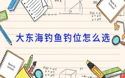 大东海钓鱼钓位怎么选插图