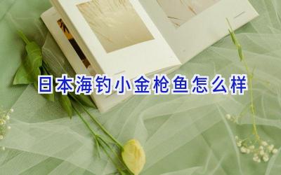 日本海钓小金枪鱼怎么样插图