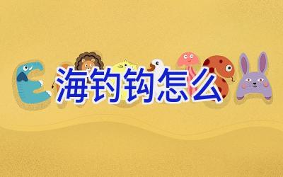 海钓钩怎么插图