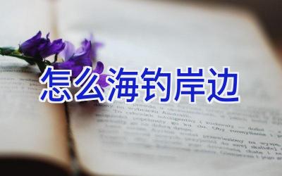 怎么海钓岸边插图