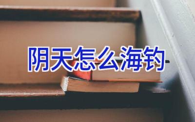 阴天怎么海钓插图