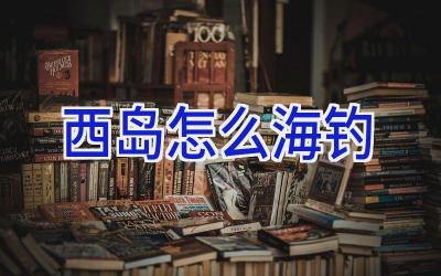 西岛怎么海钓插图