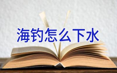 海钓怎么下水插图