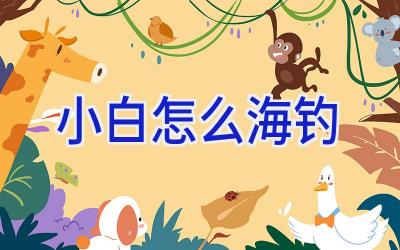 小白怎么海钓插图