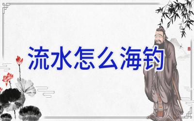 流水怎么海钓插图