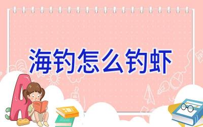 海钓怎么钓虾插图