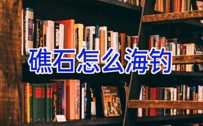 礁石怎么海钓插图