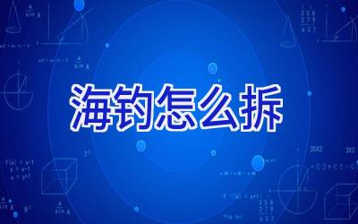 海钓怎么拆插图