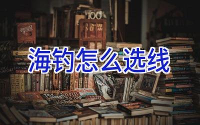 海钓怎么选线插图