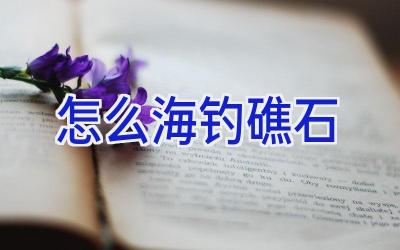 怎么海钓礁石插图