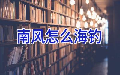南风怎么海钓插图