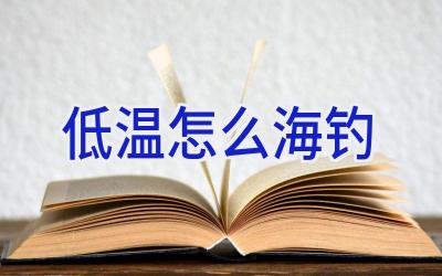 低温怎么海钓插图