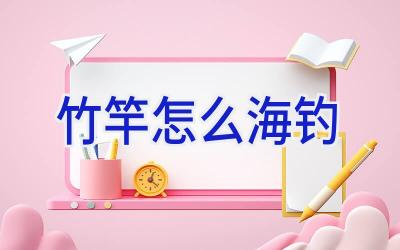 竹竿怎么海钓插图