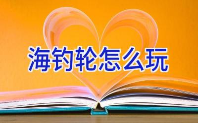 海钓轮怎么玩插图 海钓轮怎么玩插图