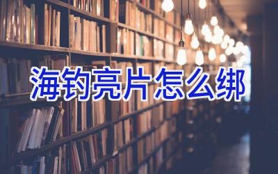 海钓亮片怎么绑插图