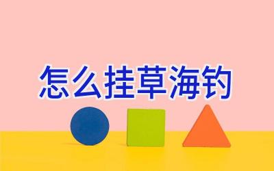 怎么挂草海钓插图