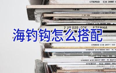 海钓钩怎么搭配插图 海钓钩怎么搭配插图