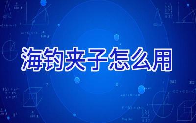 海钓夹子怎么用插图 海钓夹子怎么用插图