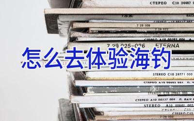 怎么去体验海钓插图