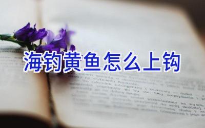 海钓黄鱼怎么上钩插图 海钓黄鱼怎么上钩插图