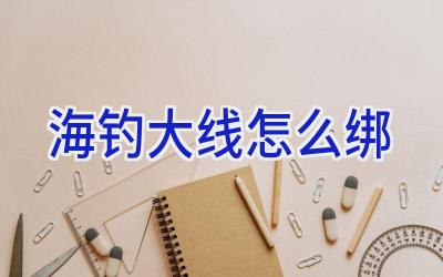 海钓大线怎么绑插图