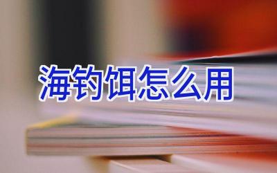 海钓饵怎么用插图