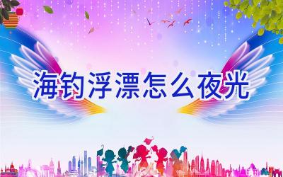 海钓浮漂怎么夜光插图