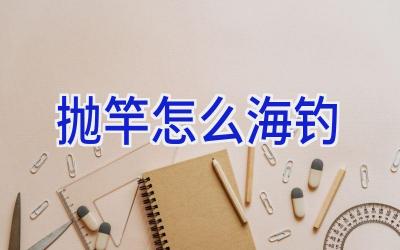 抛竿怎么海钓插图