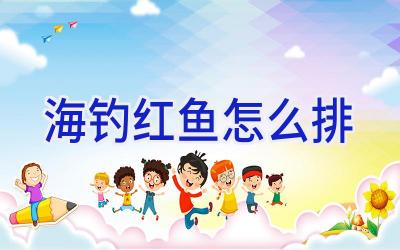 海钓红鱼怎么排插图