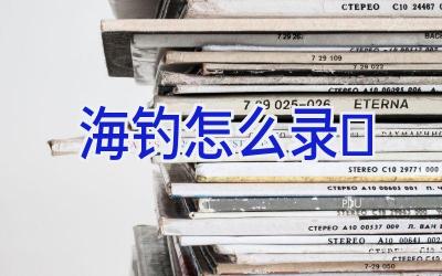 海钓怎么录插图