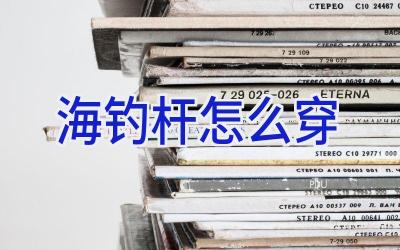 海钓杆怎么穿插图