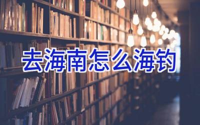 去海南怎么海钓插图