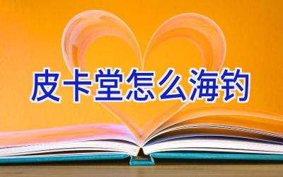 皮卡堂怎么海钓插图