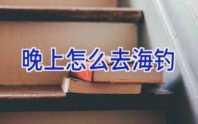 晚上怎么去海钓插图