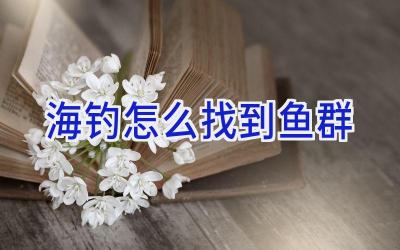海钓怎么找到鱼群插图