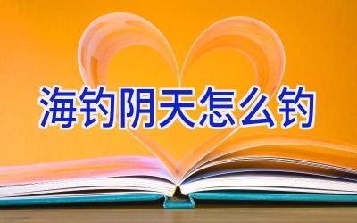 海钓阴天怎么钓插图