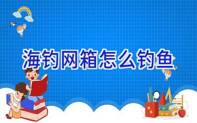 海钓网箱怎么钓鱼插图